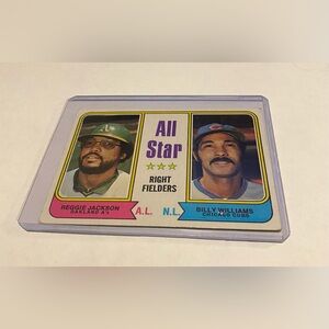 Reggie Jackson/Billy Williams 1974 All Star Right fielders Vintage